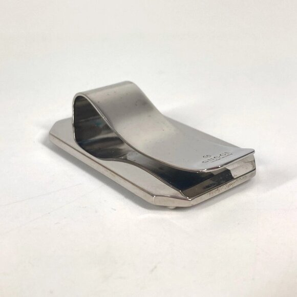 GUCCI Guccissima GG Wallet Money clip Sima leather blue/Silver - Picture 5 of 12